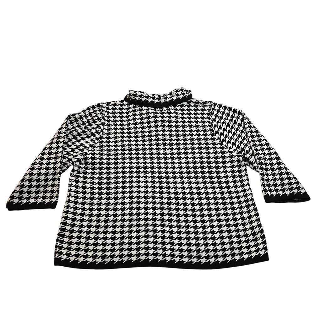 Maurada Houndstooth Knit Open Front Cardigan Size… - image 2